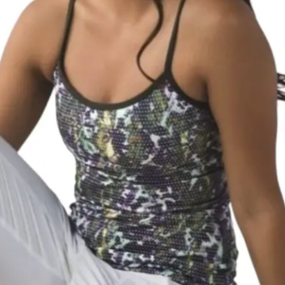 Lululemon Flower Sport Power Y Racerback Tank Size 2